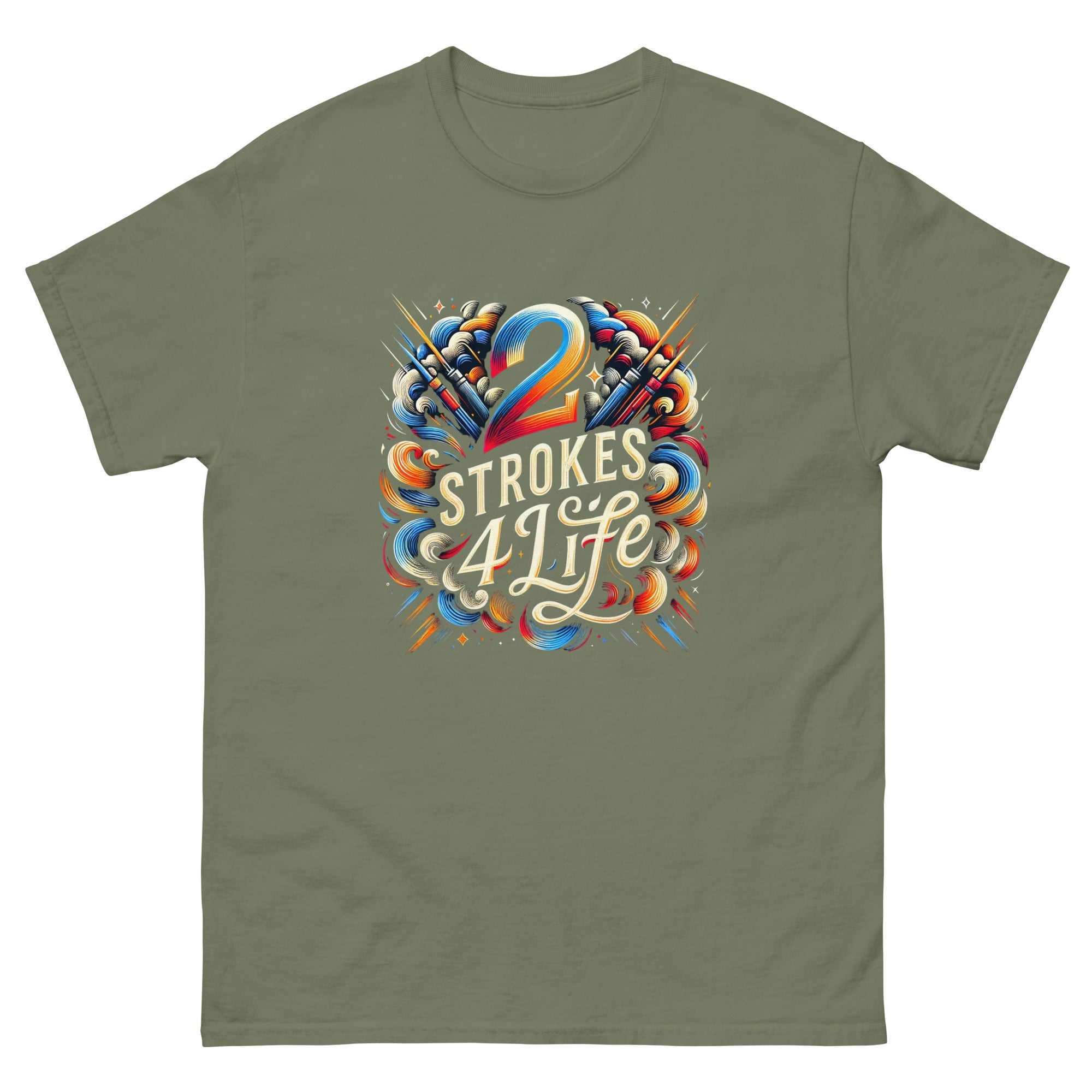 2 Strokes 4 life Adult Unisex classic tee - McHall Motosports