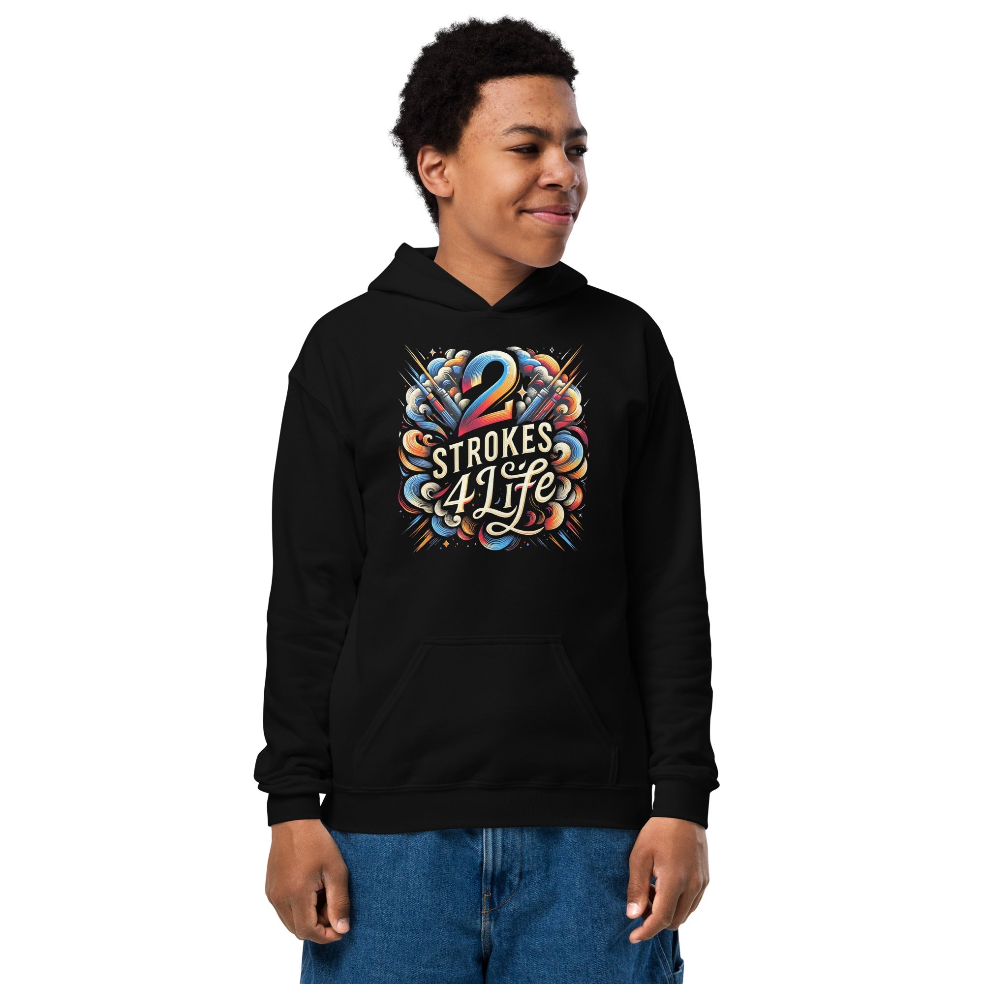 2 Strokes 4 Life Youth Hoodie – McHall Motosports