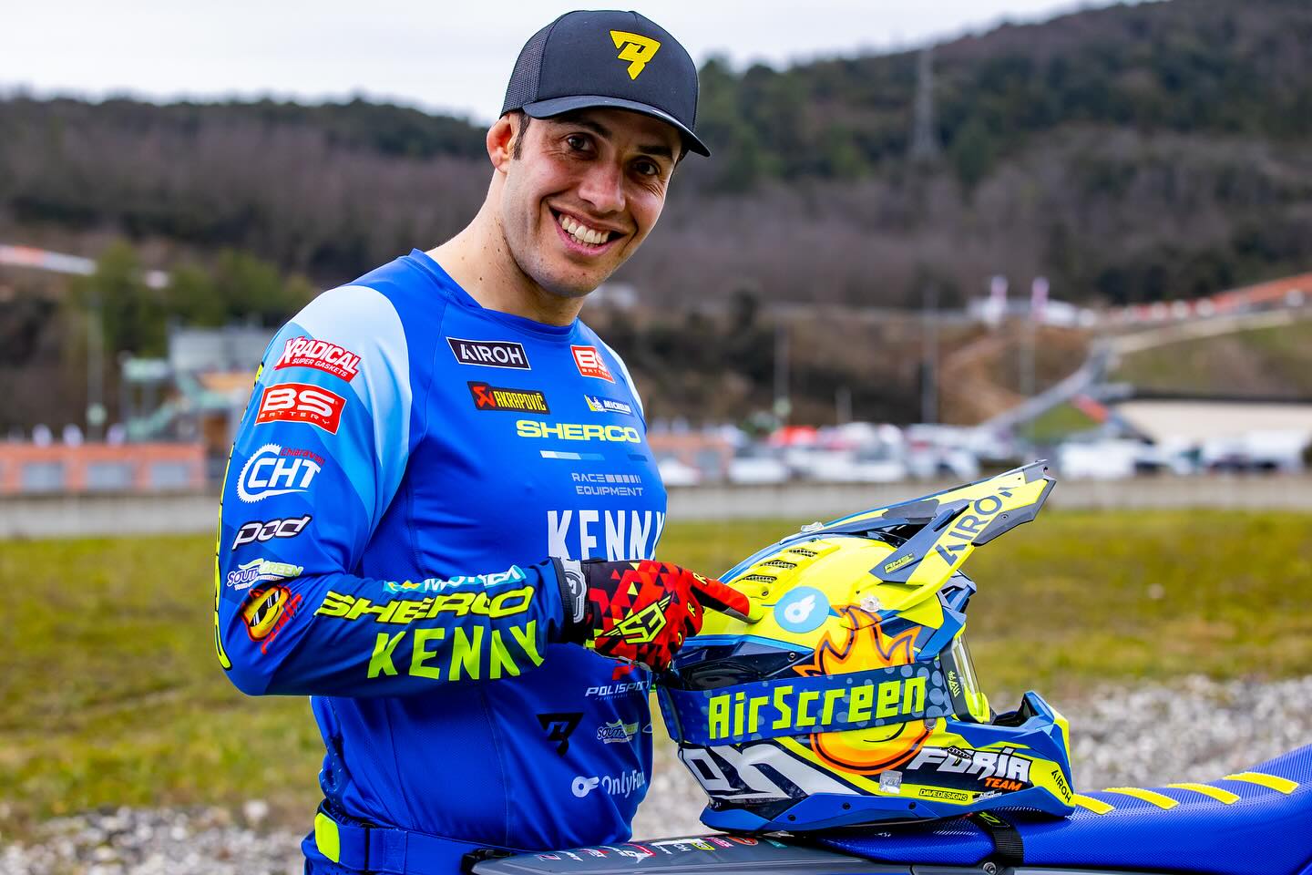 AirScreen AERO EX Mario Roman 74 signature - McHall Motosports