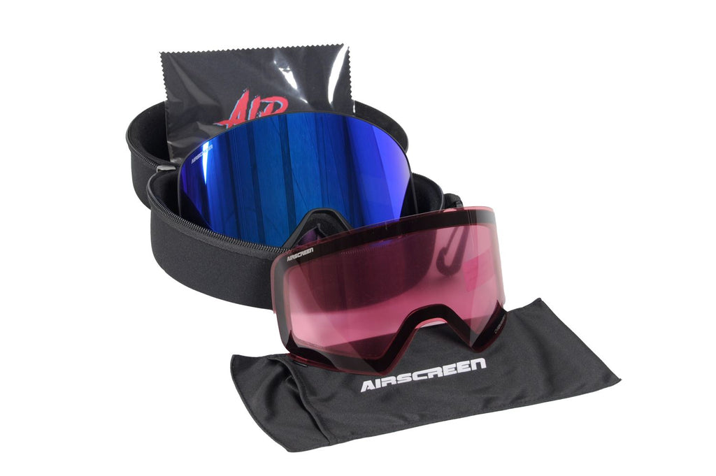 NIVIS 02 (pure white / iridium pink lens + pink lens) - McHall Motosports