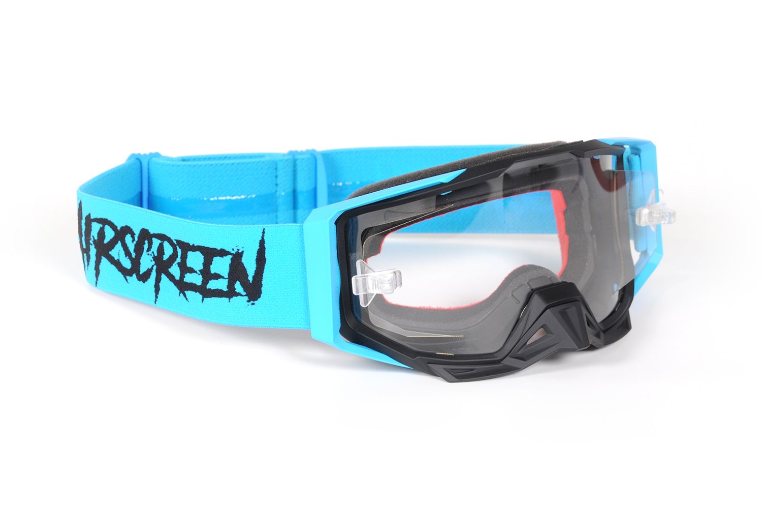 S - FIT EX 04 (Neon blue / clear opening lens) - McHall Motosports