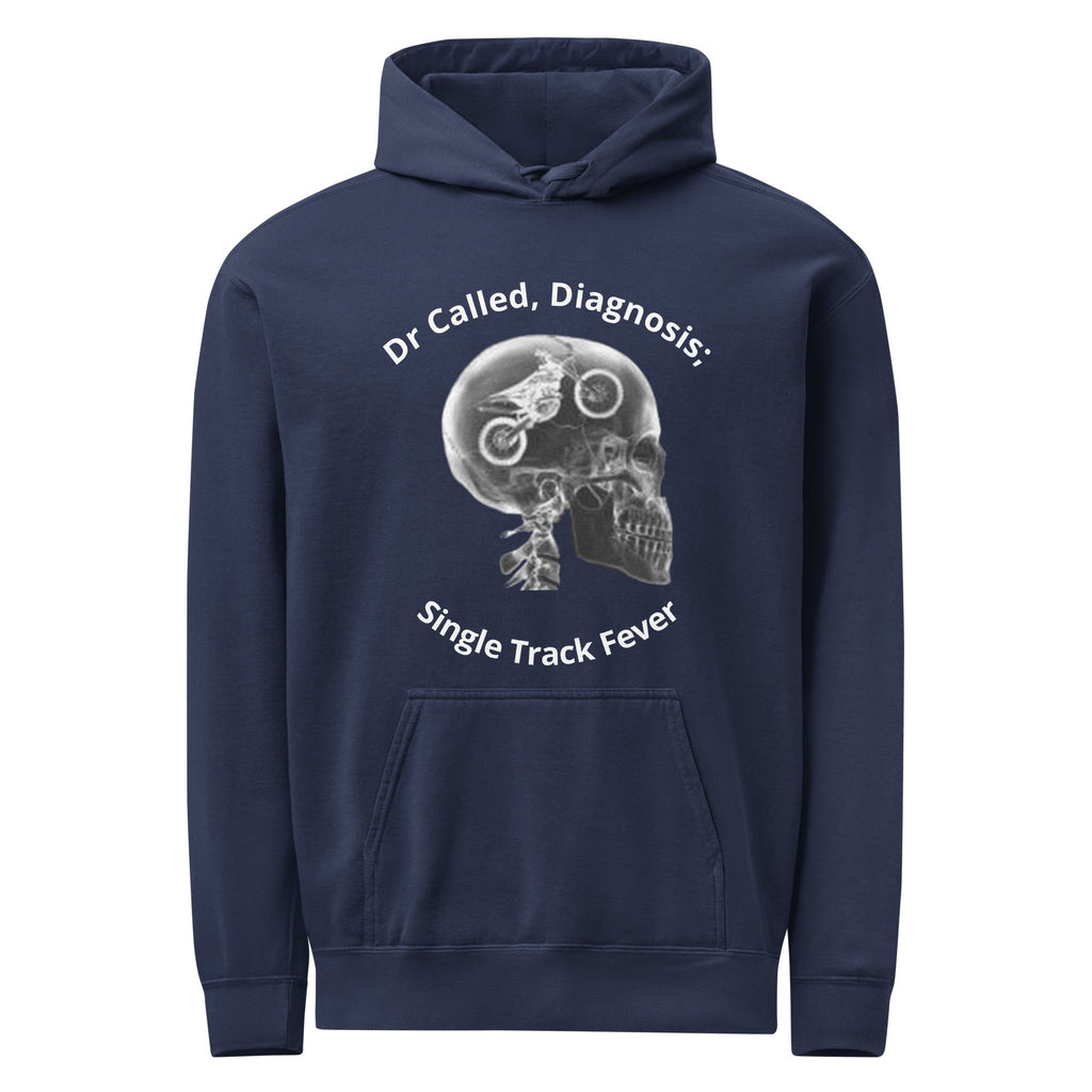 Single Track Fever garment - dyed hoodie - McHall Motosports