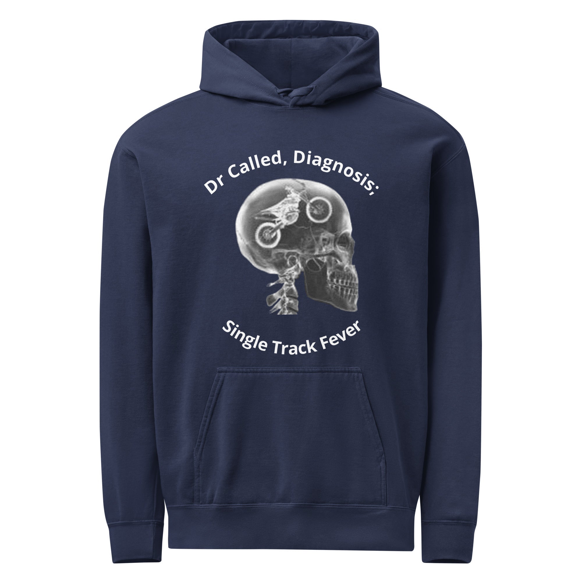 Single Track Fever garment - dyed hoodie - McHall Motosports